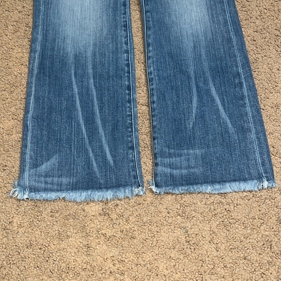 AYR The Bomb Pop Frayed Hem High Rise Jeans 27 Petite / Short - Picture 5 of 11
